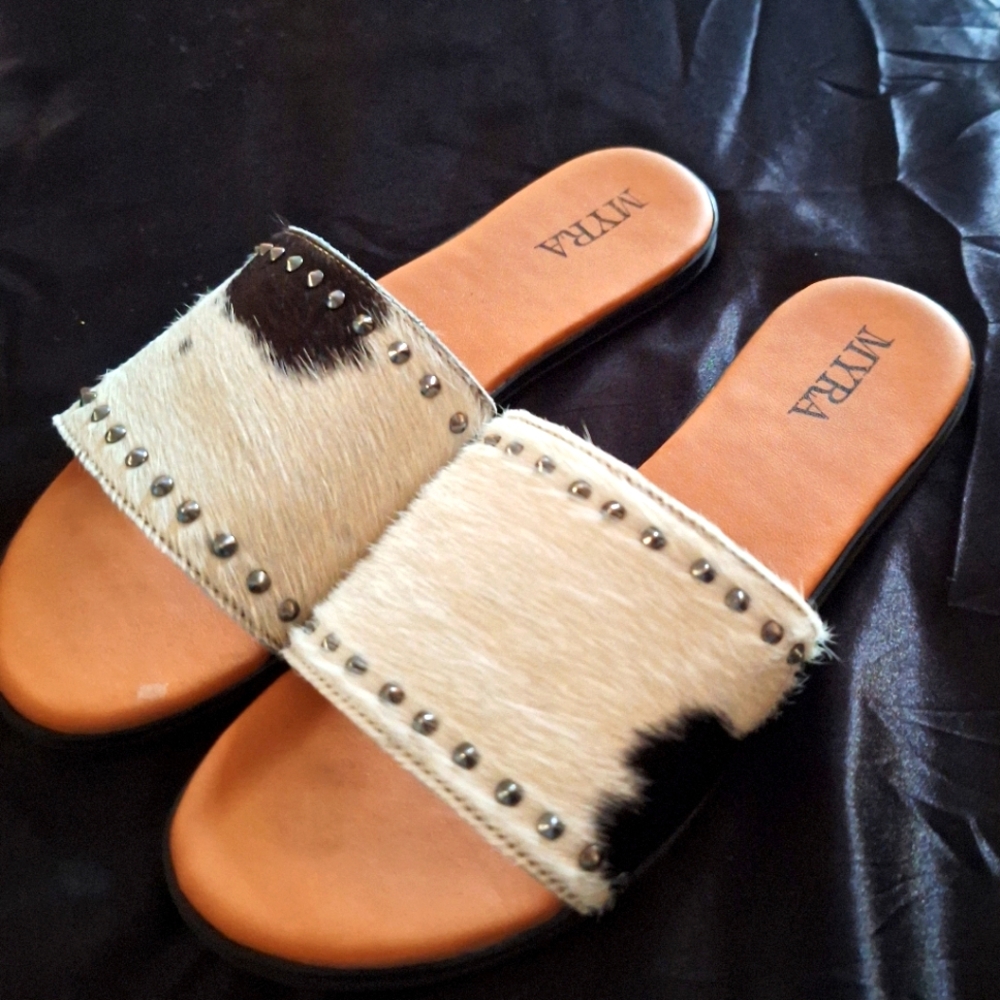 Brand New Size 6 Cowhide Myra Sandals